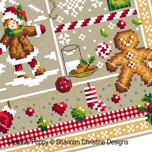 Shannon Christine Designs - Christmas Joy zoom 5 (cross stitch chart)