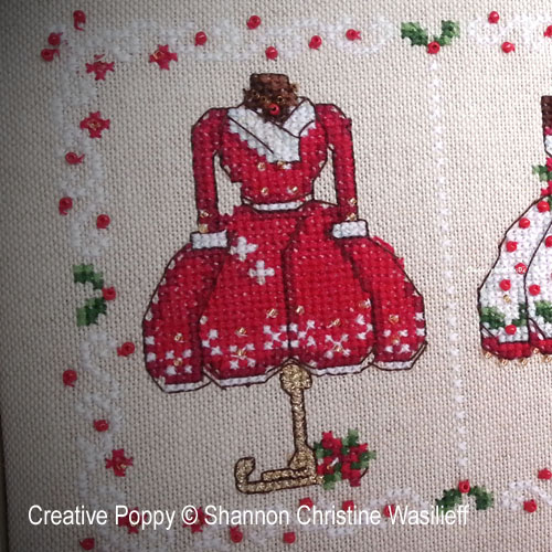 Shannon Christine Designs - Mrs Clause's Merry Outfits zoom 1 (cross stitch chart)