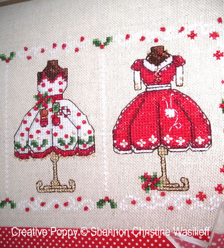 Shannon Christine Designs - Mrs Clause\'s Merry Outfits zoom 2 (cross stitch chart)