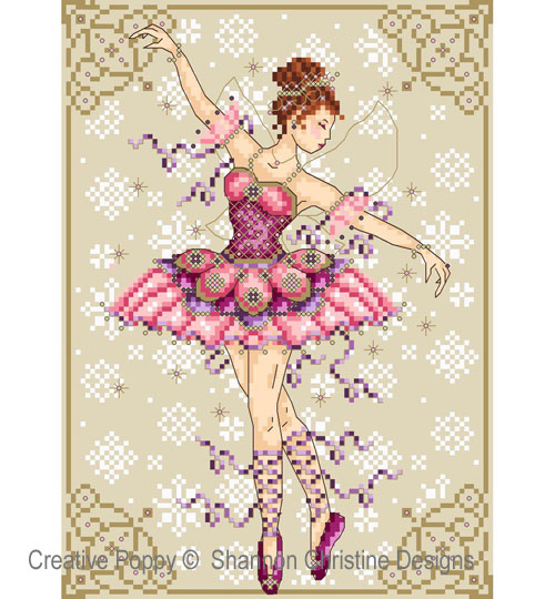Sugarplum Fairy cross stitch pattern by Shannon Christine Designs