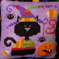 Spooky companions (2 Halloween designs) - cross stitch pattern - by Barbara Ana Designs (zoom 1)