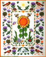 Sunflower - cross stitch pattern - by Tam's Creations