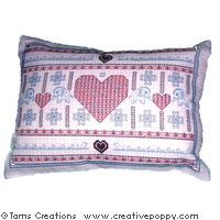 Blackwork Baby cushion - Blackwork pattern - by Tam&#039;s Creations