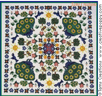 <b>Peacock Mandala</b><br>cross stitch pattern<br>by <b>Tam\'s Creations</b>