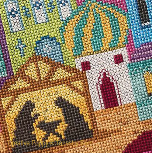 Tapestry Barn - Bethlehem zoom 4 (cross stitch chart)