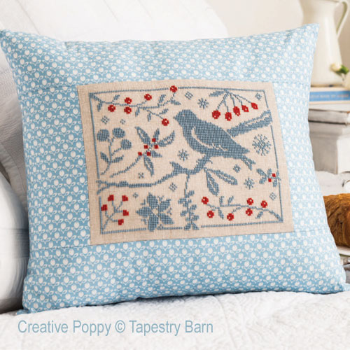Tapestry Barn - Birds and Berries zoom 4 (cross stitch chart)