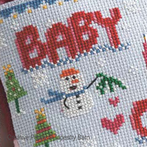 Tapestry Barn - Cold Outside zoom 2 (cross stitch chart)