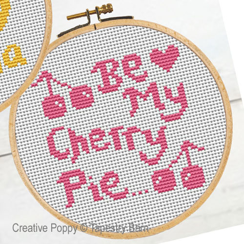 Fruity Hoops - Love Quotes cross stitch pattern by Tapestry Barn