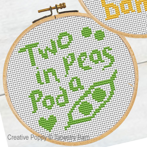 Fruity Hoops - Love Quotes cross stitch pattern by Tapestry Barn, zoom2