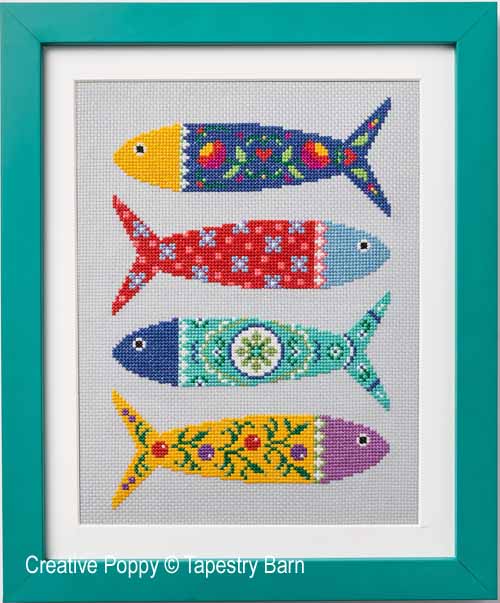 Portuguese Fish cross stitch pattern by Tapestry Barn