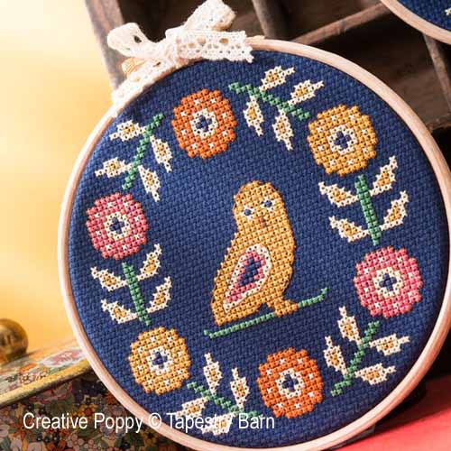 Tapestry Barn - Woodland Wreaths zoom 1 (cross stitch chart)