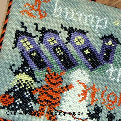 Tempting Tangles - Bump in the Night zoom 1 (cross stitch chart)
