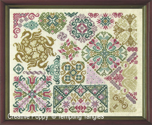 Swans and Sheers cross stitch pattern by Tempting Tangles Designs