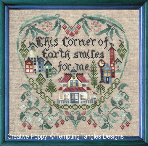 This Corner of Earth cross stitch pattern by Tempting Tangles Designs