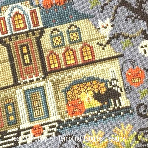 The Great Cheshire Pumkin cross stitch pattern by Tempting Tangles, zoom 1