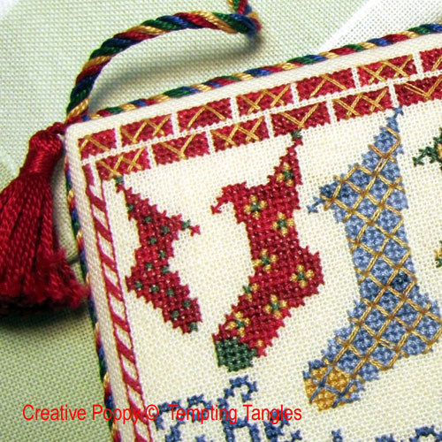 Socks for St Nick cross stitch pattern by Tempting Tangles, zoom 1
