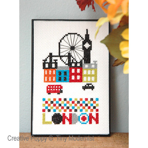 Tiny Modernist - London (cross stitch chart)