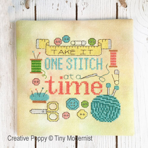One Stitch at a Time cross stitch pattern by Tiny Modernist