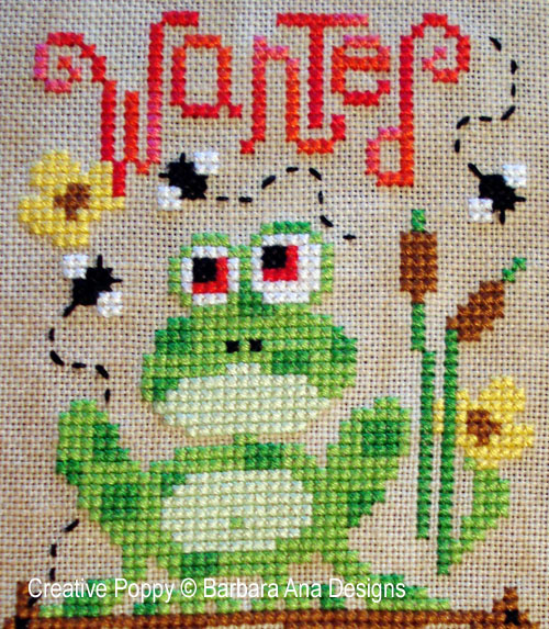 Hedgehogs, Frogs and Snails patterns to cross stitch