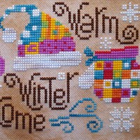 Warm winter welcome counted cross stitch pattern by Barbara Ana designs (zoom1)