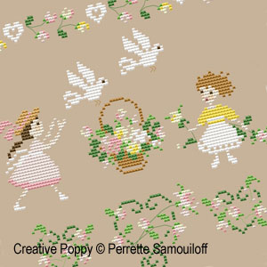 Perrette Samouiloff - Wedding Banner (cross stitch pattern chart) (zoom 2)