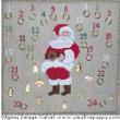 Santa's advent calendar - cross stitch pattern - by Agnès Delage-Calvet