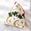 Holly Humbug (Xmas ornament) - cross stitch pattern - by Faby Reilly Designs