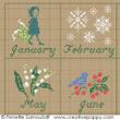 As the year goes by (perpetual calendar) - cross stitch pattern - by Perrette Samouiloff (zoom 1)