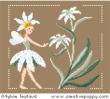 White Fairies collection: Edelweiss fairy - cross stitch pattern - by Sylvie Teytaud