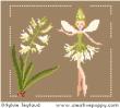 White Fairies collection: Hyacinth Fairy - cross stitch pattern - by Sylvie Teytaud
