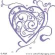 Curly hearts - cross stitch pattern - by Alessandra Adelaide Needleworks (zoom 1)