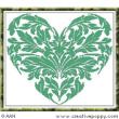 Leaf heart - cross stitch pattern - by Alessandra Adelaide Needleworks