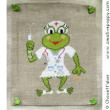 Nurse Frog - cross stitch pattern - by Chouett'alors