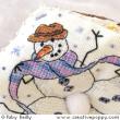 Snowman biscornu - cross stitch pattern - by Faby Reilly Designs (zoom 1)
