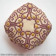 Christmas Biscornu (table center piece) - cross stitch pattern - by Marie-Anne Réthoret-Mélin (zoom 1)