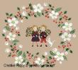 <b>White Christmas wreath</b><br>cross stitch pattern<br>by <b>Perrette Samouiloff</b>
