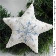 Frosty star (Xmas ornament) - cross stitch pattern - by Faby Reilly Designs