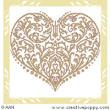 Rinascimental Heart - cross stitch pattern - by Alessandra Adelaide Needleworks