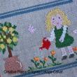 Agnès Delage-Calvet -  A story Told in Stitches: A Day in the Garden - counted cross stitch pattern chart (zoom1)