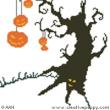 Halloween Tree - cross stitch pattern - by Alessandra Adelaide Needleworks (zoom 1)