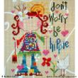 Be Hippie - cross stitch pattern - by Barbara Ana Designs