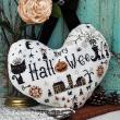 <b>Halloween heart</b><br>cross stitch pattern<br>by <b>Barbara Ana Designs</b>
