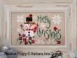 Merry Christmas - cross stitch pattern - by Barbara Ana Designs