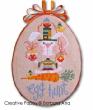 <b>Egg Hunt (Easter ornament)</b><br>cross stitch pattern<br>by <b>Barbara Ana Designs</b>