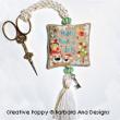 Happy Howl-a-days Scissor Fob - cross stitch pattern - by Barbara Ana Designs