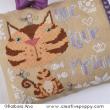 Live, Love, Meow! - cross stitch pattern - by Barbara Ana Designs