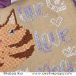 Live, Love, Meow! - cross stitch pattern - by Barbara Ana Designs (zoom 1)