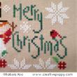 Merry Christmas - cross stitch pattern - by Barbara Ana Designs (zoom 1)
