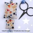 Christmas Robins Scissor fob - cross stitch pattern - by Barbara Ana Designs