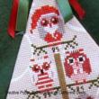 Christmas Owls Tree, advent calendar: Cross stitch pattern designed by Chouett'alors (zoom1)